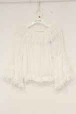 画像1: DO US PART / TT*ALSシアーケープブラウス L シロ O-26-09-14-2080-LO-BL-OW-OS (1)