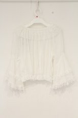 画像4: DO US PART / TT*ALSシアーケープブラウス L シロ O-26-09-14-2080-LO-BL-OW-OS (4)