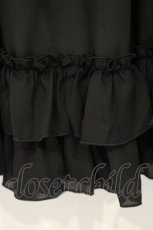 画像2: Chalmiere / ミディフリルペチスカート M クロ O-26-09-14-2083-AX-SK-OW-OS (2)