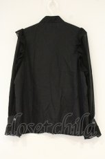 画像4: TRAVAS TOKYO / シフォン袖ブラウス  ブラック O-26-09-14-2086-PU-BL-OW-OS (4)