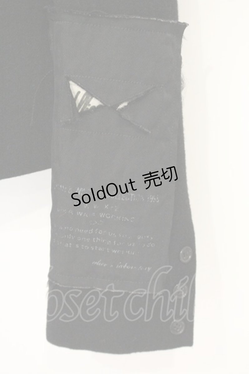画像3: alice auaa / 1998A/W　ウールコート 2 ブラック O-26-09-14-2099-AA-CO-OW-OS (3)