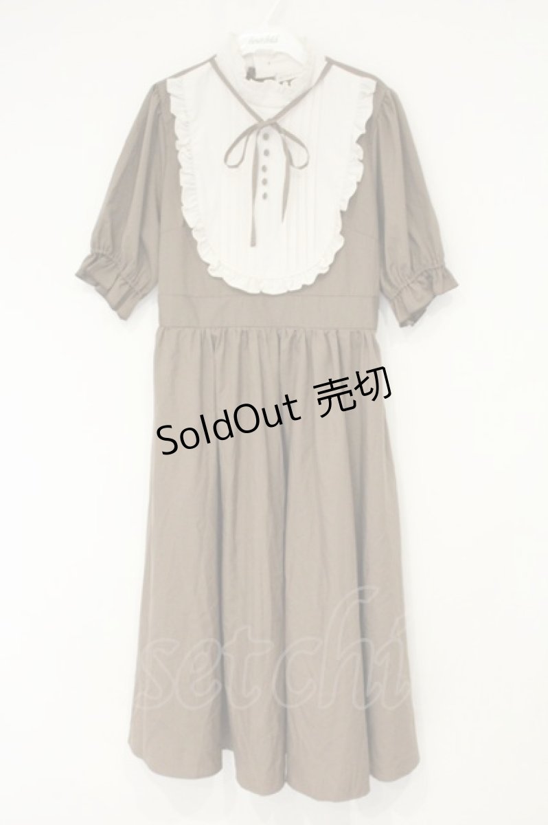 画像1: m petit by misako / ナシジムジキリカエワンピース L ブラウン O-26-09-14-2100-LO-OP-OW-ZT056 (1)