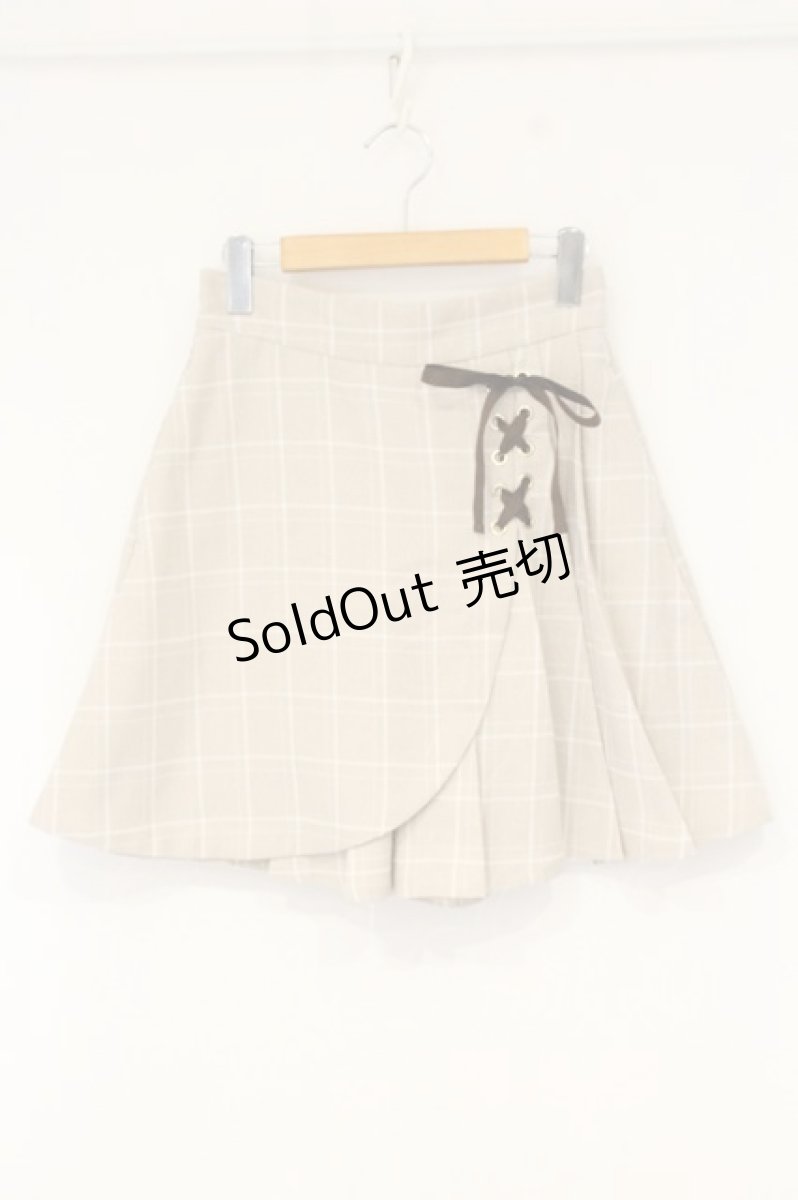 画像1: axes femme / レースアップキュロット F ベージュ O-26-09-14-2116-AX-SK-OW-OS (1)