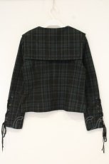 画像4: PEACE NOW / スカル刺繍セーラージャケットボレロ M グリーン O-26-09-14-2121-PU-JA-OW-OS (4)
