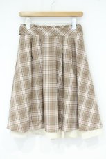 画像1: axes femme POETIQUE / バックリボンチェックスカート M ピンクブラウン O-26-09-14-2016-AX-SK-OW-OS (1)
