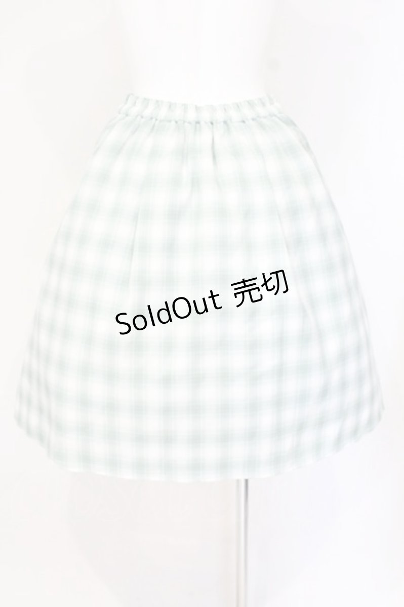 画像3: axes femme kawaii / チャイナ釦切り替えスカート M グリーン O-26-09-14-2002-AX-SK-OW-OS (3)
