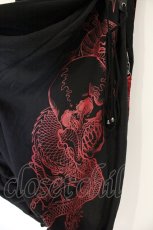 画像2: Qutie Frash / レースアップサルエルパンツ  ブラック×レッド O-26-09-14-091-QU-PA-IG-OS (2)