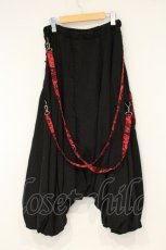 画像4: Qutie Frash / レースアップサルエルパンツ  ブラック×レッド O-26-09-14-091-QU-PA-IG-OS (4)