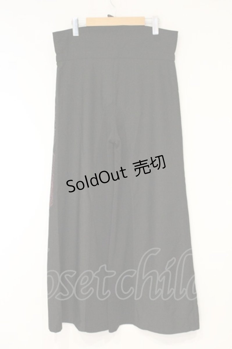画像4: Qutie Frash / ハイウエストパンツ  ブラック×レッド O-26-09-14-092-QU-PA-IG-OS (4)