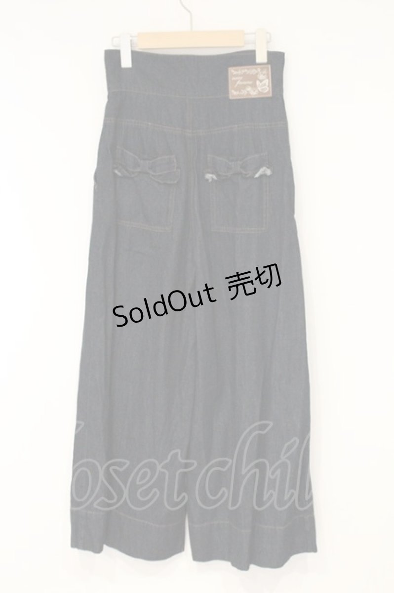 画像3: axes femme / ハイウエストワイドデニムPT M クロ O-26-09-14-093-AX-PA-OW-OS (3)