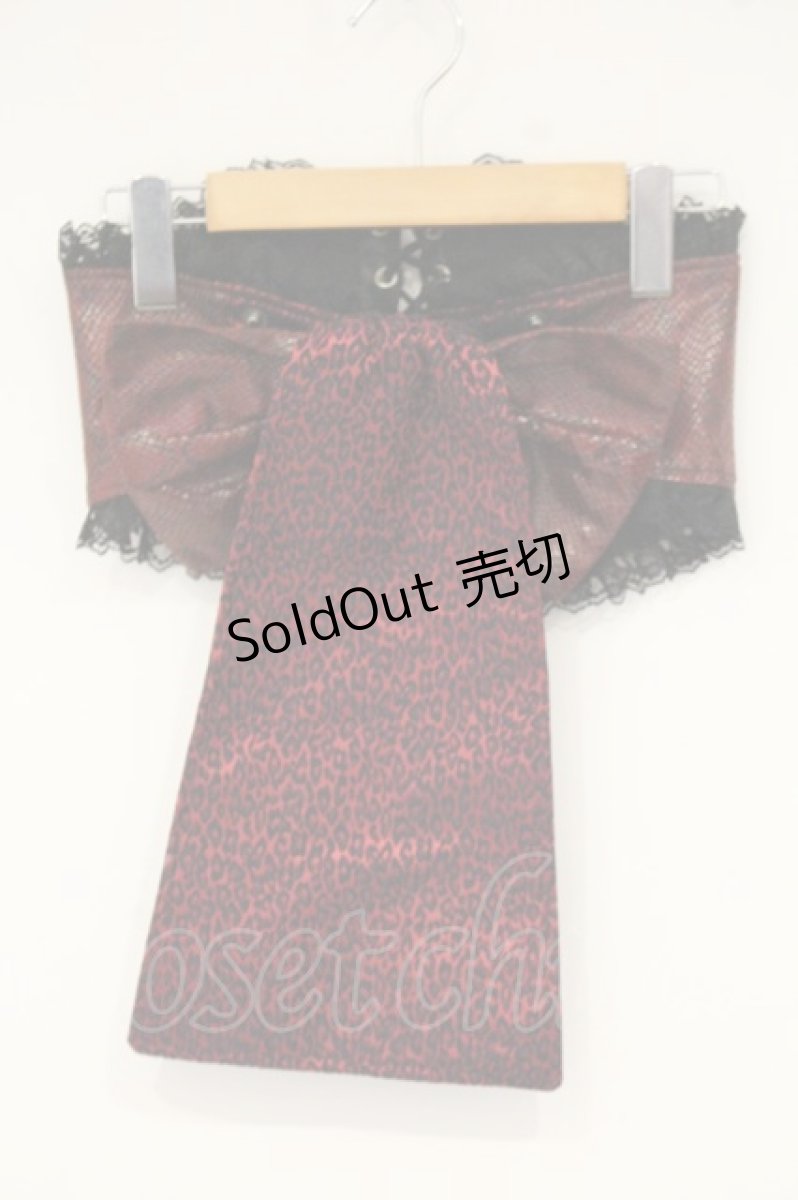 画像1: Qutie Frash / レオパードコルセット  レッド×ブラック O-26-09-14-106-QU-TO-IG-OS (1)