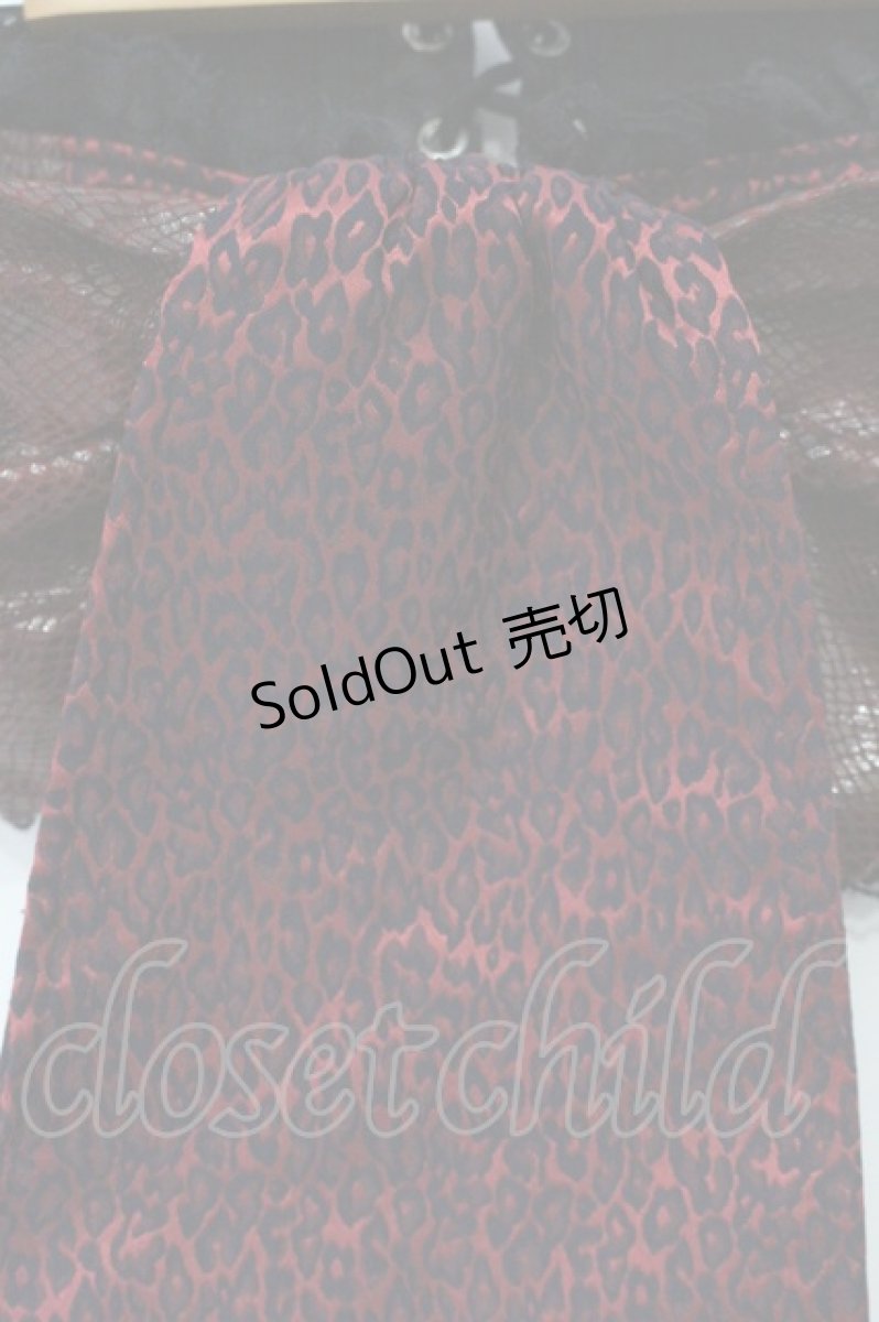 画像2: Qutie Frash / レオパードコルセット  レッド×ブラック O-26-09-14-106-QU-TO-IG-OS (2)