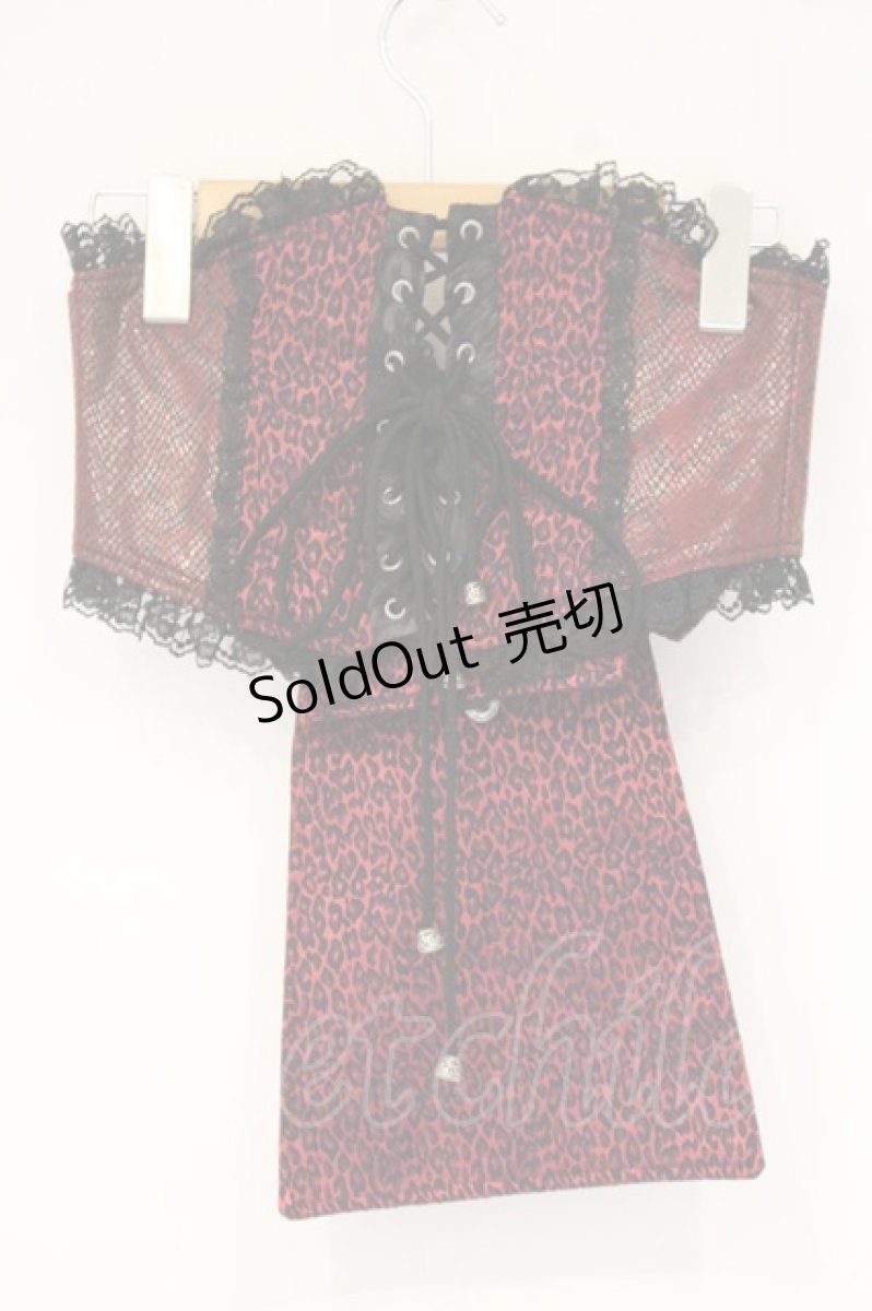 画像3: Qutie Frash / レオパードコルセット  レッド×ブラック O-26-09-14-106-QU-TO-IG-OS (3)