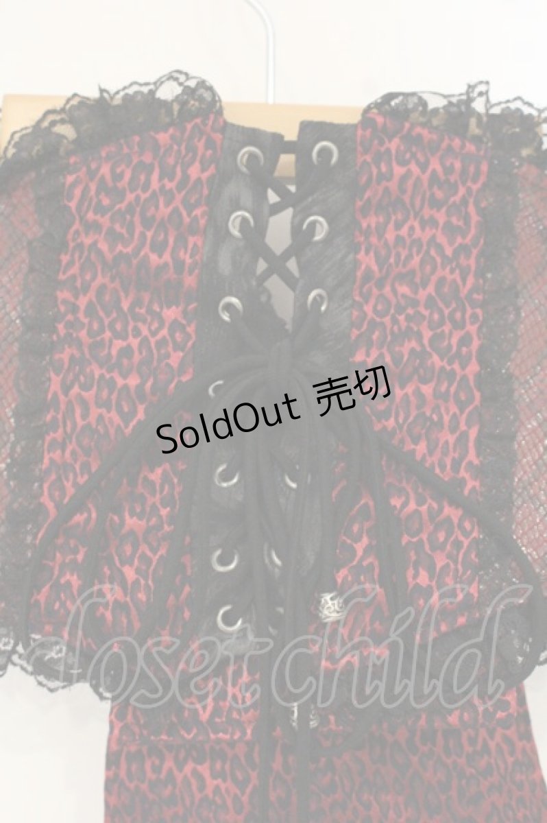 画像4: Qutie Frash / レオパードコルセット  レッド×ブラック O-26-09-14-106-QU-TO-IG-OS (4)