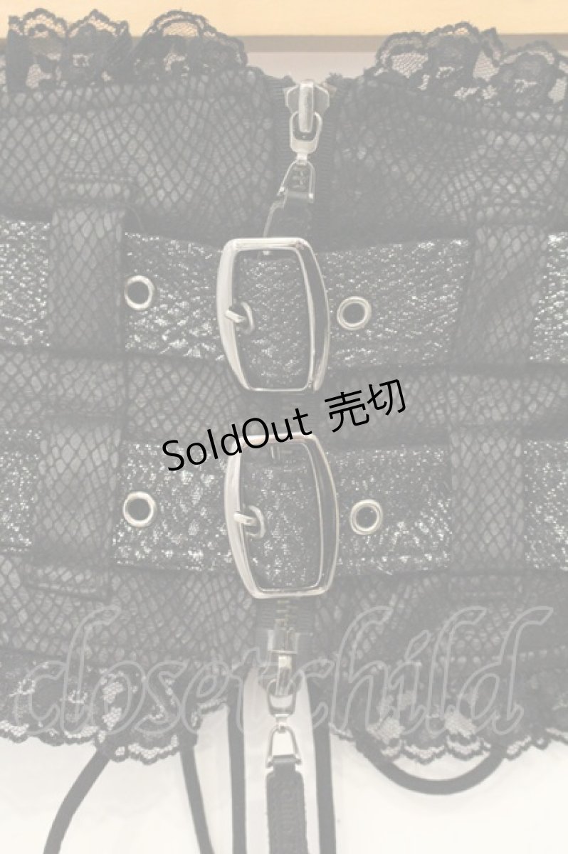 画像2: Qutie Frash / /パイソンコルセット  ブラック O-26-09-14-107-QU-TO-IG-OS (2)