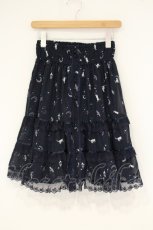 画像1: axes femme / ムーンキャットティアードスカート M ネイビー O-26-09-14-017-AX-SK-OW-OS (1)