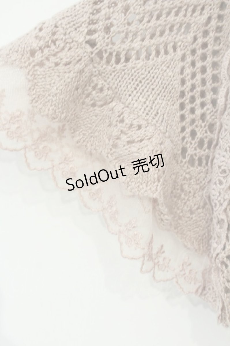 画像3: axes femme / バラえりニットケープ M ピンク O-26-09-14-020-AX-TO-OW-OS (3)