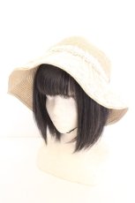 画像1: axes femme / レース付多機能ＵＶハット  アイボリー O-26-09-15-002-AX-AC-IG-OS (1)