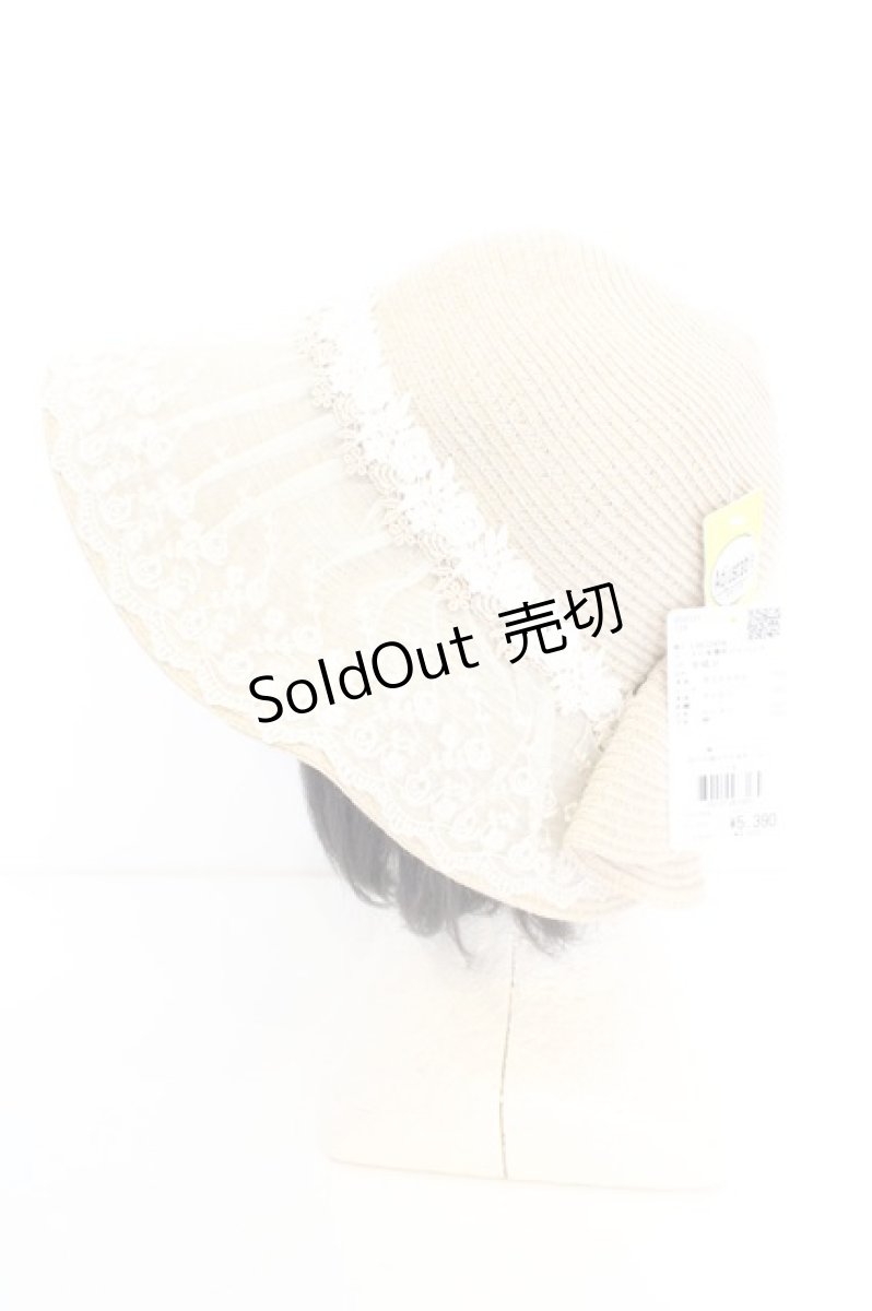 画像2: axes femme / レース付多機能ＵＶハット  アイボリー O-26-09-15-002-AX-AC-IG-OS (2)
