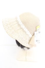 画像2: axes femme / レース付多機能ＵＶハット  アイボリー O-26-09-15-002-AX-AC-IG-OS (2)