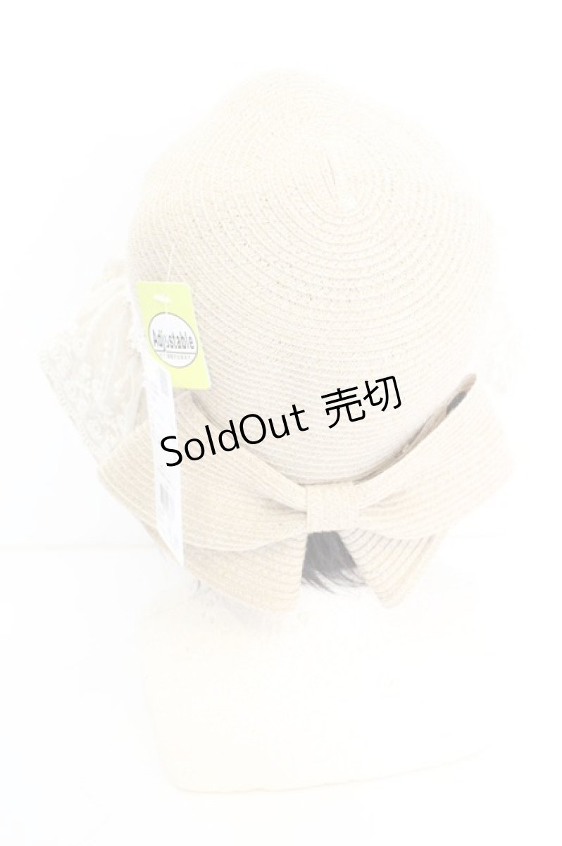 画像3: axes femme / レース付多機能ＵＶハット  アイボリー O-26-09-15-002-AX-AC-IG-OS (3)