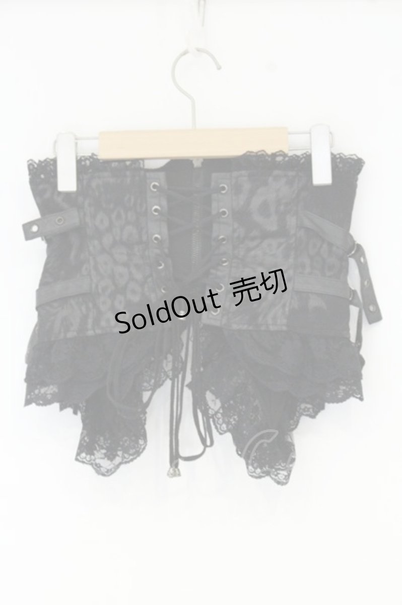 画像4: Qutie Frash / レオパードコルセット  ブラック O-26-09-16-032-QU-TO-IG-OS (4)