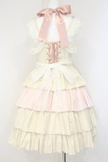 画像6: ALICE and the PIRATES / Sweet Devilジャンパースカート  アイボリー×ピンク O-26-09-16-038-PA-OP-OW-OS (6)