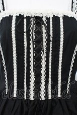 画像2: BAROQUE / Whipping Cakeジャンパースカート L クロ×シロ O-26-09-16-044-LO-OP-OW-OS (2)