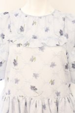 画像2: Maison de minette / Violette Ruban Dress（ヴァイオレットリュバンドレス）  サックス O-26-09-16-049-LO-OP-IG-OS (2)