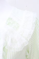 画像3: PINK HOUSE / 襟付き刺繍入りワンピース  ミント O-26-09-16-050-LO-OP-IG-OS (3)