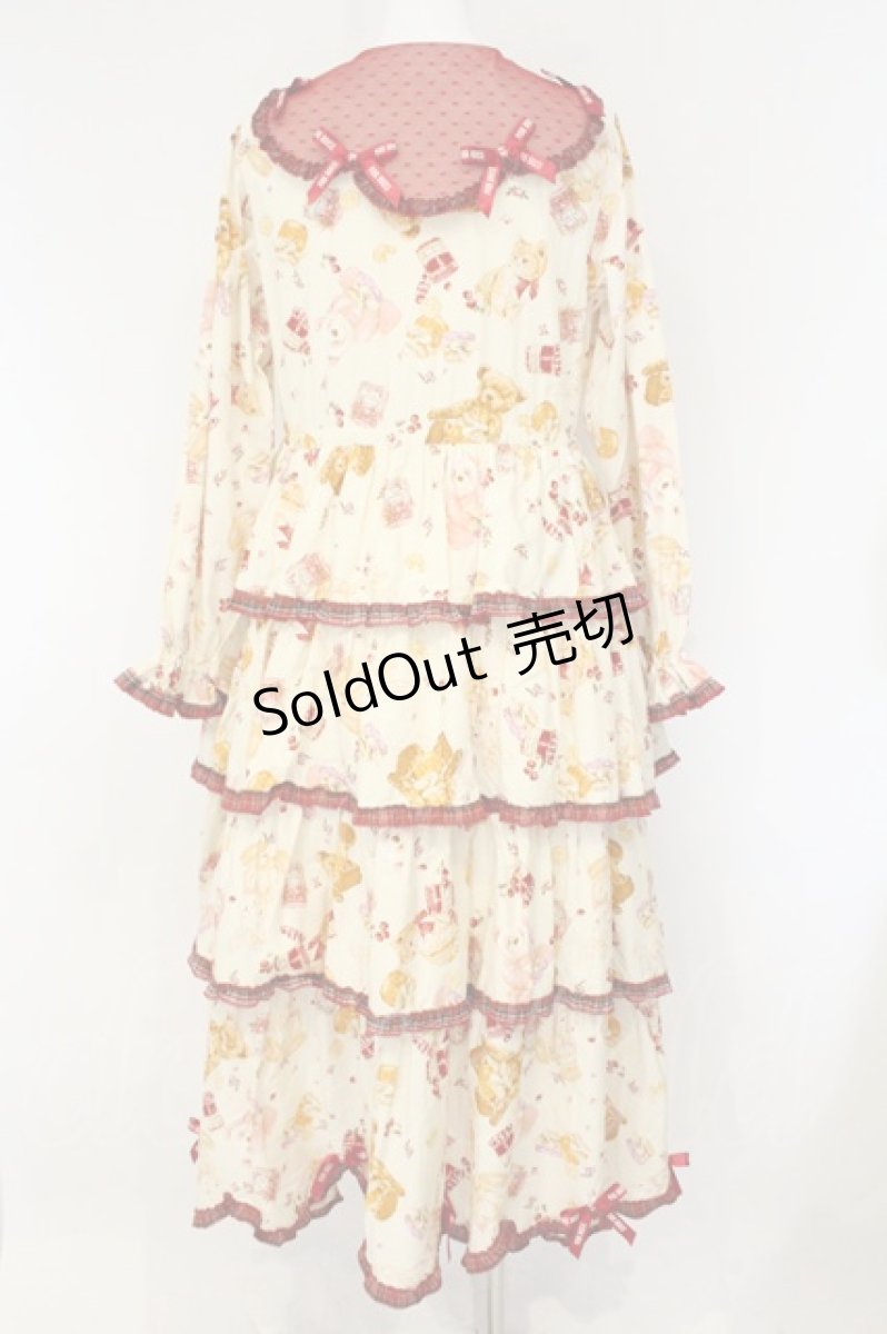 画像5: PINK HOUSE / Animal Happy Jamプリントワンピース  生成り×アカ O-26-09-16-051-LO-OP-IG-OS (5)