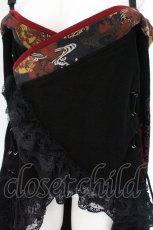 画像2: Qutie Frash / オフショルフリルトップス  ブラック×レッド系 O-26-09-16-053-QU-TO-IG-OS (2)