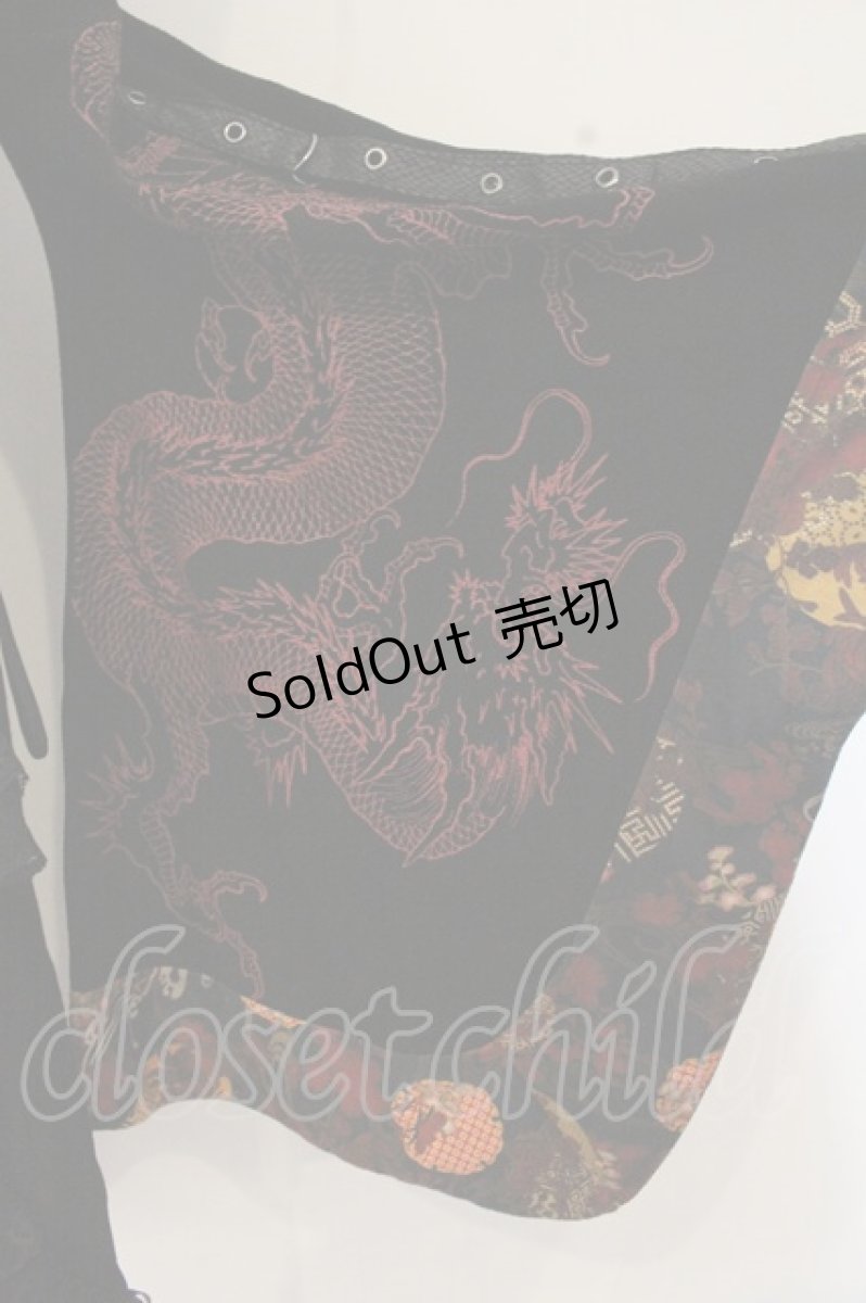 画像3: Qutie Frash / オフショルフリルトップス  ブラック×レッド系 O-26-09-16-053-QU-TO-IG-OS (3)