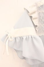 画像3: DearMyLove / デコルテレースジャージワンピ LL サックス O-26-09-16-056-GO-OP-OW-OS (3)