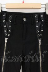 画像2: Ozz Croce / 龍刺繍ジップパンツ  ブラック O-26-09-16-064-OO-PA-IG-OS (2)