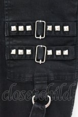 画像2: TRIPP NYC / スタッズボンテージハーフパンツ L ブラック O-26-09-16-065-PU-PA-IG-OS (2)
