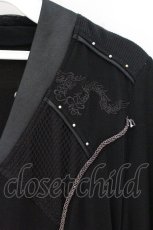 画像2: Ozz Croce / 異素材切替レイヤード風カットソー  ブラック O-26-09-16-067-OO-TO-IG-OS (2)