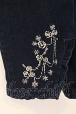 画像2: axes femme / 雪刺繍裏起毛デニムパンツ L インディゴ O-26-09-16-073-AX-PA-OW-OS (2)