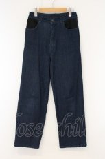 画像1: axes femme / フラッシャー付デニムパンツ M インディゴ O-26-09-16-075-AX-PA-OW-OS (1)