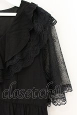 画像2: axes femme / ボリュームフリルチュニック F クロ O-26-09-16-081-AX-TO-OW-OS (2)