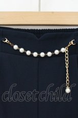 画像2: an another angelus / パールチェーンビット使いストレートパンツ サイズ0 ネイビー O-26-09-16-025-CA-PA-IG-OS (2)