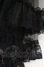 画像3: Vallee lys / Mirage Veil Overskirt（ミラージュヴェールオーバースカート）  ブラック O-26-09-16-026-GO-SK-IG-OS (3)