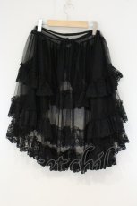 画像4: Vallee lys / Mirage Veil Overskirt（ミラージュヴェールオーバースカート）  ブラック O-26-09-16-026-GO-SK-IG-OS (4)