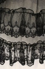 画像5: Vallee lys / Mirage Veil Overskirt（ミラージュヴェールオーバースカート）  ブラック O-26-09-16-026-GO-SK-IG-OS (5)