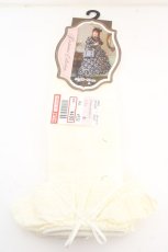 画像1: Kurumi Collaboration / ECkurumiHSレースソックス 23~25cm アイボリー O-26-09-17-011-LO-ZA-OW-OS (1)