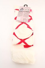 画像2: Lovely Tency / 眞白ありすコラボ/ECMAOVKイチゴ　オーバーニーソックス 23~25cm アイボリー×アカ O-26-09-17-013-LO-ZA-OW-OS (2)