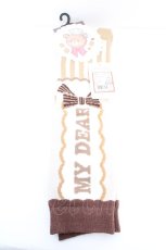 画像1: CHIP CLIP / 五月アイ/サツキアイ*ロゴROVK　オーバーニーソックス 23~25cm ブラウン系 O-26-09-17-015-LO-ZA-OW-OS (1)