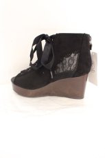 画像8: axes femme / レースアップブーサン M クロ O-26-09-17-026-AX-SH-OW-OS (8)