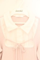 画像3: evelyn / シャツドッキングリボントップス F ピンク O-26-09-18-029-LO-TO-OW-OS (3)