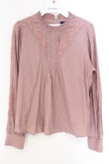 画像1: an another angelus / フロントピンタックレース使いブラウス  ピンク O-26-09-18-013-CA-BL-IG-OS (1)